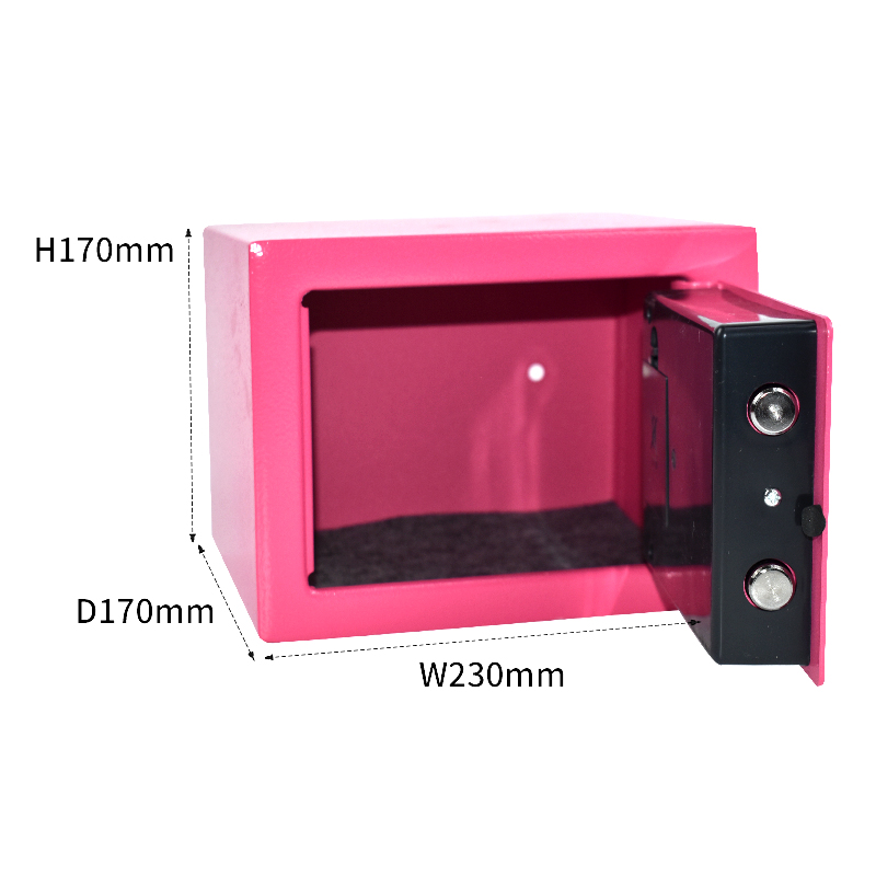 17e Fireproof y contraseña pequeña antirrobo de metal Safe Customizable Safe Customizable 