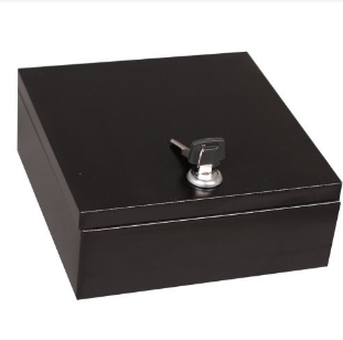 Efectivo de acero y caja de llaves